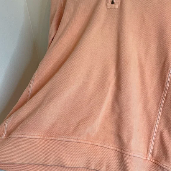 Tommy Bahama orange quarter zip pullover medium